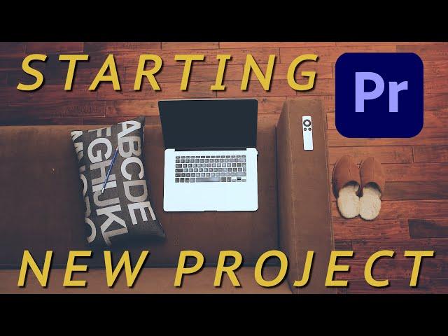 Starting a New Project In Premiere Pro For Beginners.