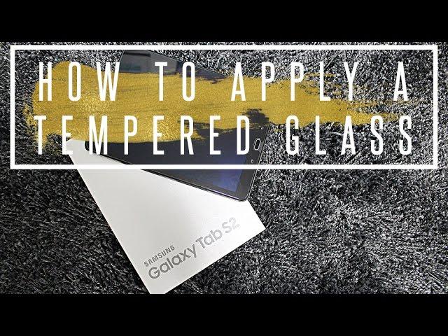 How to Apply a Screen Protector/Tempered Glass Without Bubbles | Tablet or Phone // TECH