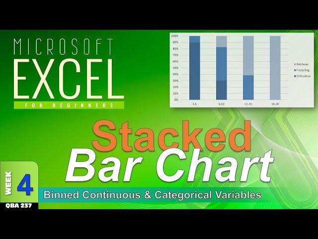 How to Make STACKED Bar Charts in Excel (WK4c)