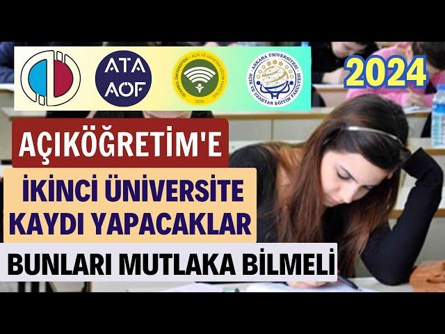 Açıköğretim (Aöf) Sınavsız İkinci Üniversite Kayıt Şartları. Bu Şartlara Mutlaka Dikkat Edin!