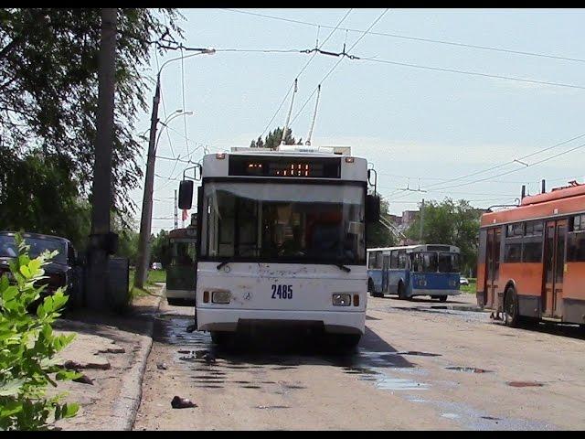 Тролза Оптима 2485 поездка по летнему городу г Тольятти