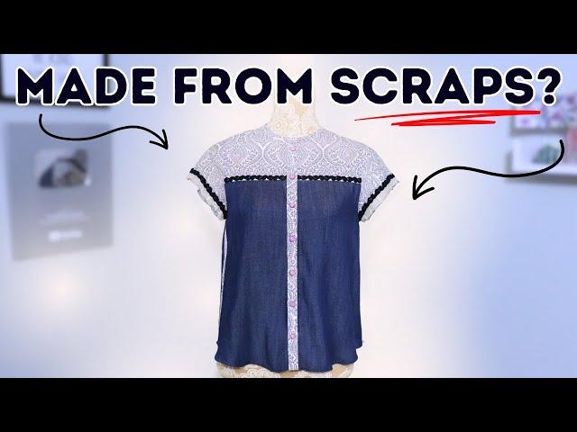 Sewing a MODERN shirt from FABRIC SCRAPS? Let's do this!