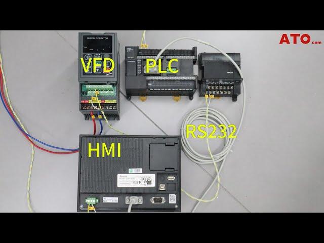 PLC & HMI Analog Output (0-10V) Programming for VFD Frequency Control