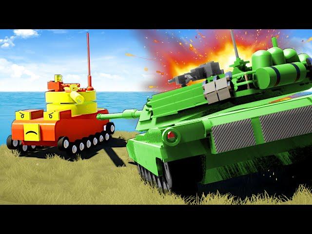 TANK BATTLE ON HUGE LEGO ISLAND! (Brick Rigs)