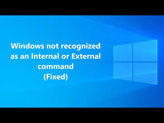 windows Not recognized as an internal or external command ( ipconfig/Diskpart/select disk/etc)