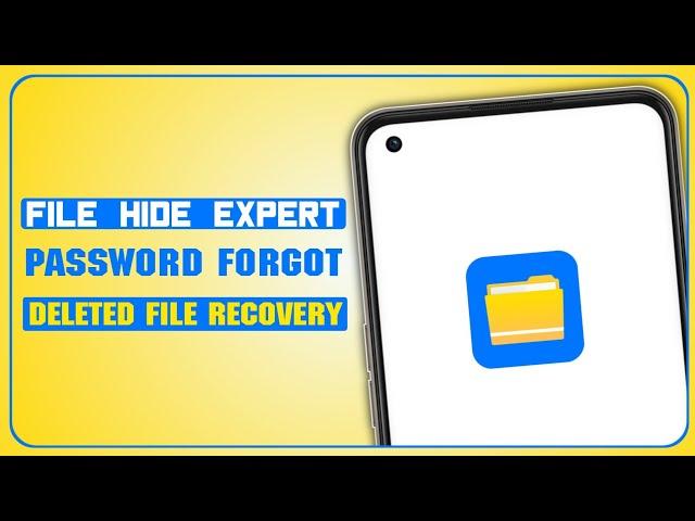 File Hide Expert Data Recovery | File Hide Expert Forgot Password | Recover Delete Photos Videos