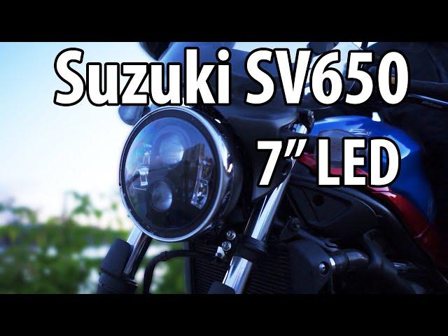 Suzuki SV650 AliExpress 7" LED Фара. Брать или не брать?