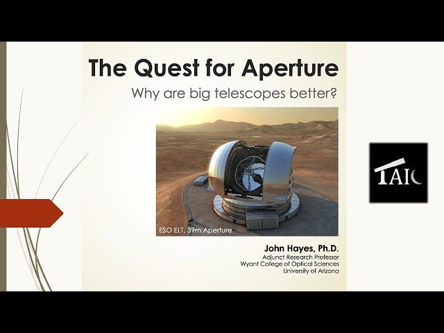 The Quest for Aperture: Why Are Big Telescopes Better? | 2024-07-07