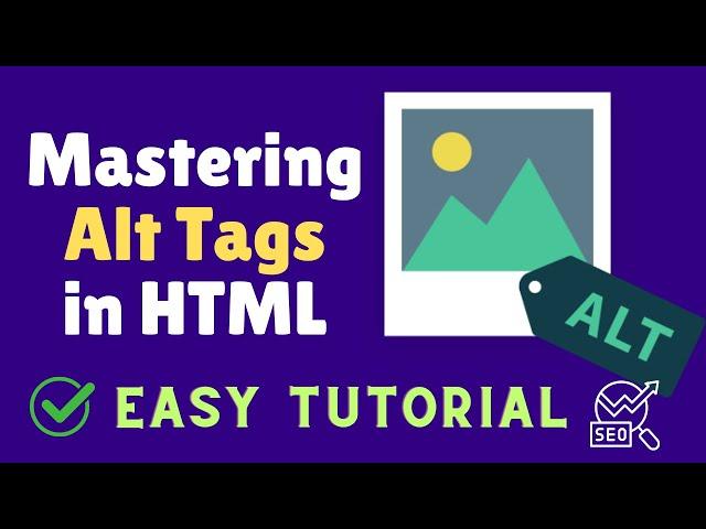 How to use Image Alt tag in HTML. Very Easy!