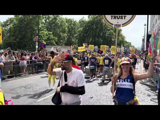 Protest: PRIDE LONDON but just the drumline.