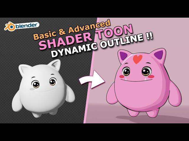 Blender anime toon shader and dynamic outline Basic and Advanced