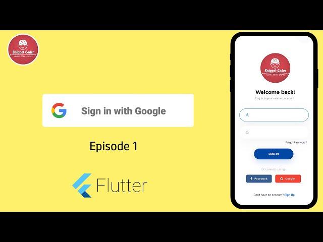 Flutter - Google Sign-In - Social Login Series - EP 01