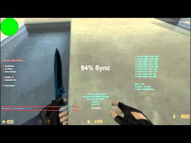 CS 1.6 HNS - Cleanest 9 strafe ever ? [WITHOUT CHEATS]