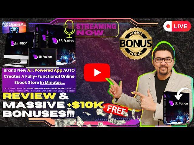 EBFusion Review[LIVE] AI That Auto-Creates A Fully-Functional Ebook Store In SecsFREE Bonuses