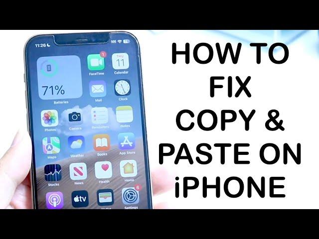 How To FIX Copy & Paste Not Working On iPhone! (2024)