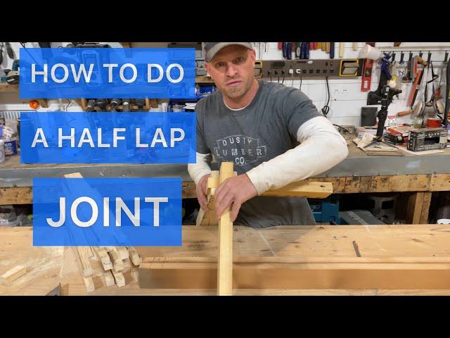 How to do half lap joint with a mitre saw