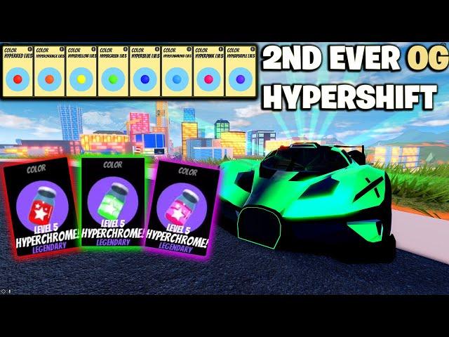 2ND EVER FULLY OG HYPERSHIFT (ROBLOX Jailbreak)