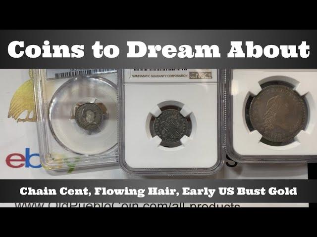 Coins to Dream About - Chain Cent, Flowing Hair, Early US Bust Gold