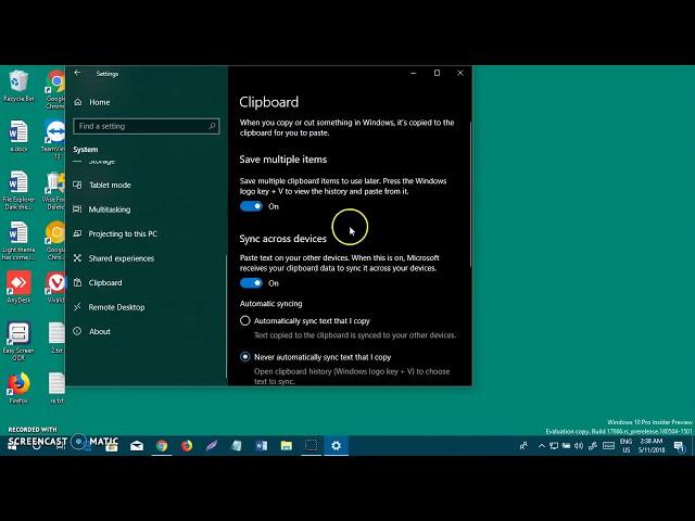 How to Enable Save Clipboard Data in Windows 10