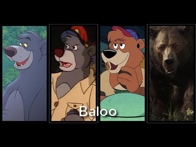 Baloo Evolution in Movies & Cartoons (The Jungle Book)