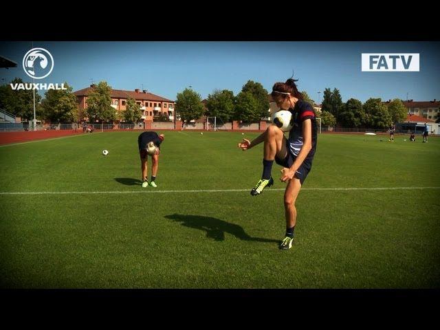 TEKKERS: England women skills in training at Euro 2013