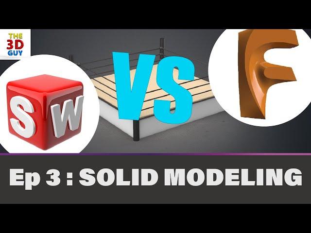 Fusion 360 vs. SolidWorks: Solid Modeling