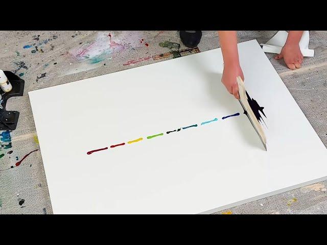 5 Abstract Acrylic Paintings / Easy Painting Techniques - Satisfying Miracle Life Art