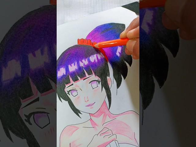 Hinata chan  Here's the finished Artwork #drawing #shortvideo #art #trending #viral #shorts #anime