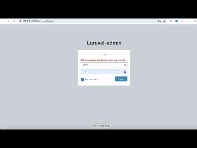 Reset Laravel Admin Password