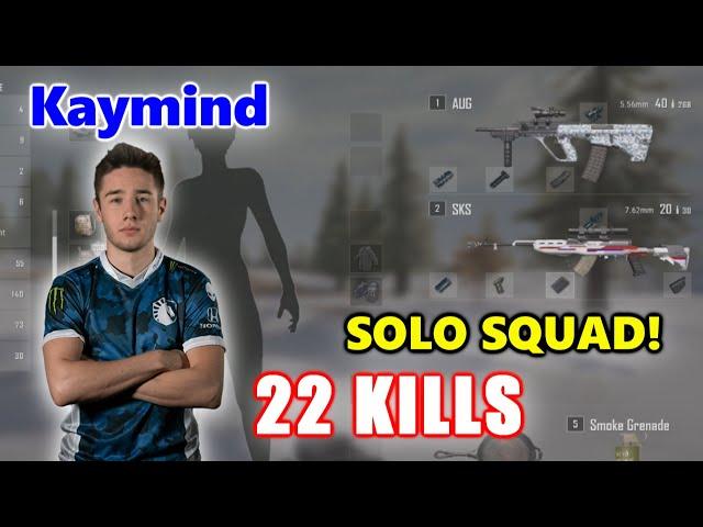 Team Liquid Kaymind - 22 KILLS - SOLO SQUAD! - AUG + SKS - Archive Games - PUBG