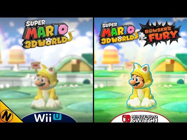 Super Mario 3D World + Bowser's Fury [Switch vs WiiU] | Direct Comparison