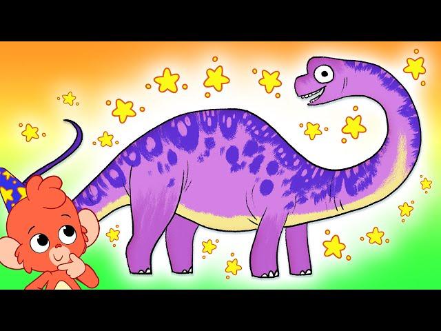 Club Baboo | B is for Brontosaurus | Learn Dinosaur names and more with Baboo