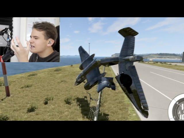 I Crashed My Plane In BEAMNG Simulator - SUPER Realistic Crash Animations