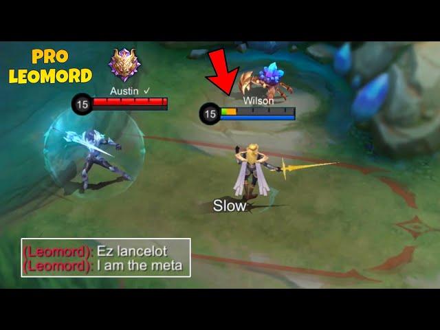 GLOBAL LANCELOT VS PRO META LEOMORD IN HIGH RANK!! | INTENSE MATCH! ( SOLO HARD CARRY GAMEPLAY! )