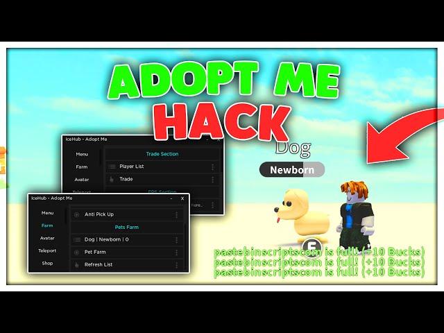 Adopt Me Script Hack PASTEBIN GUI: Auto Farm, Pet Farm + BUCKS & MORE!