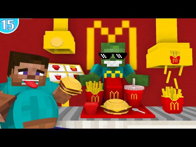  Work At Fast Food Place  - Minecraft Animation