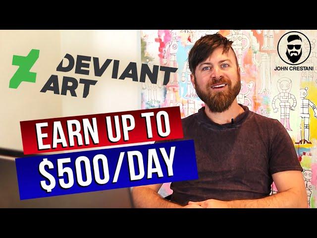 Make $100/Day Chatting with Artists | DeviantArt Make Money Online Method, Affiliate Marketing