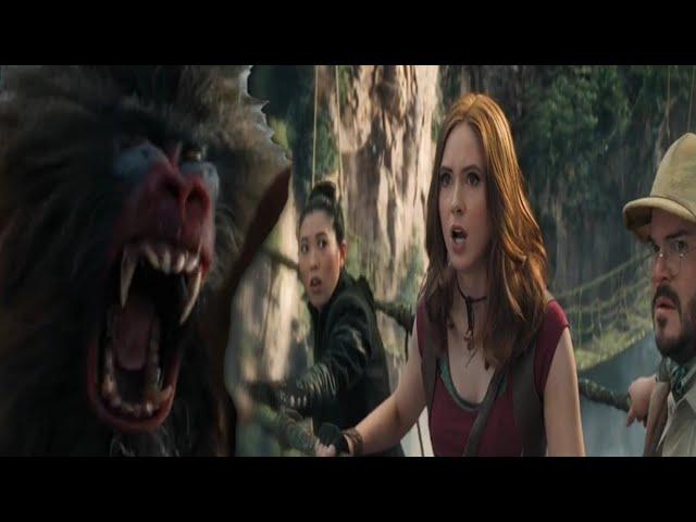 Jumanji: The Next Level "epic bridge chase with mandrills"scene