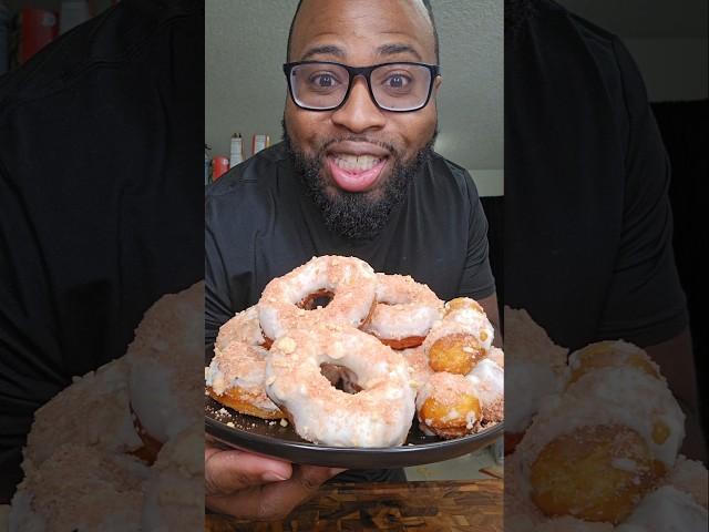 EPIC STRAWBERRY SHORTCAKE DONUTS  #shorts