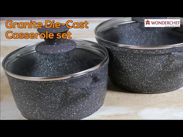 Wonderchef Granite Die cast Casserole