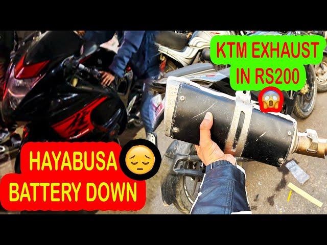 Installed Ktm rc390 exhaust in Rs200 | Hayabusa ko ky ho gy 