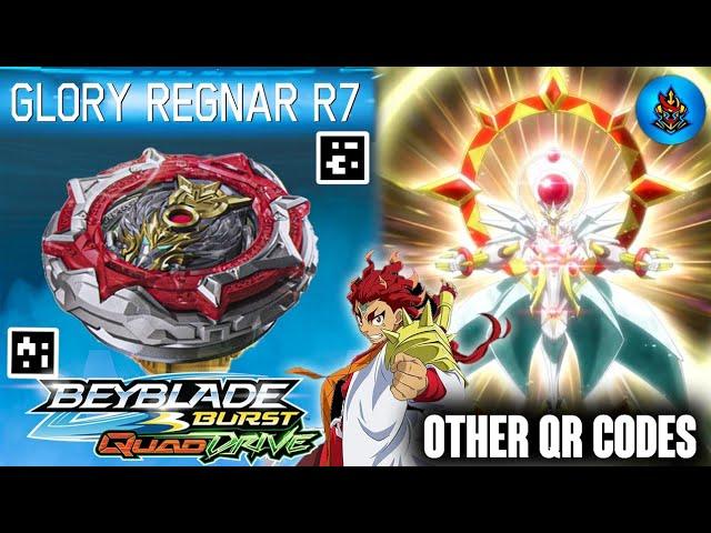 NEW GLORY REGNAR R7 REVIEW + OTHER QUADDRIVE QR CODES BEYBLADE BURST APP