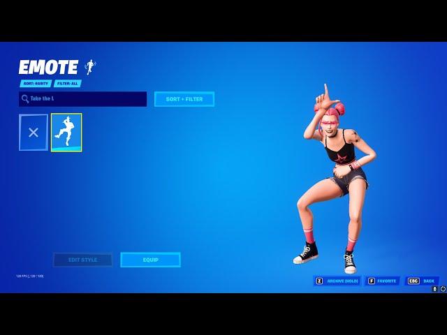 Take The L emote is back but...