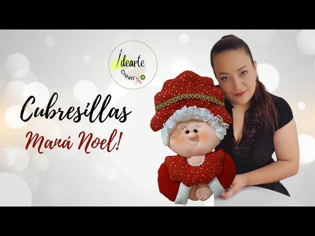 HERMOSA MAMA NOEL PARA DECORAR TUS SILLAS ! Cubre sillas Navideño Con Moldes.