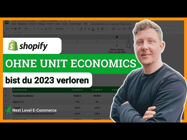 Shopify – Wer seine Unit Economics nicht kennt, ist verloren | 2023