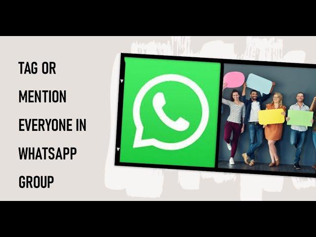 4 Ways To Tag or Mention Everyone in WhatsApp Group