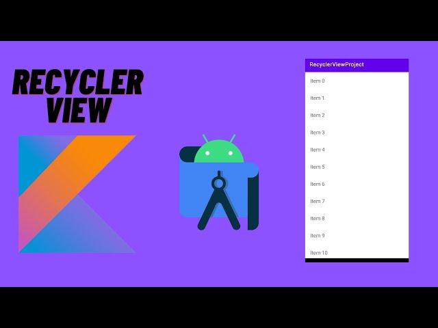 How to make a simple RecyclerView in Android Studio | Android | Kotlin |