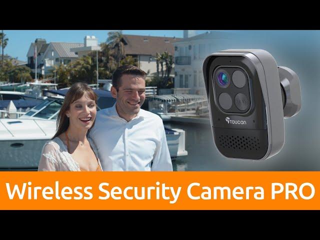 Toucan Wireless Security Camera PRO with Radar Motion Detection