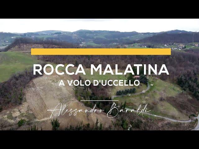 Rocca Malatina a volo d'uccello