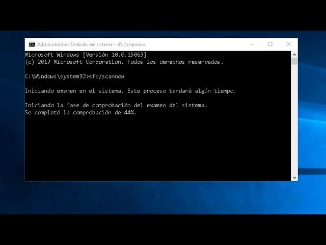 Comprobar archivos del sistema para reparar los que faltan o están dañados en Windows 7/8/8.1/10.